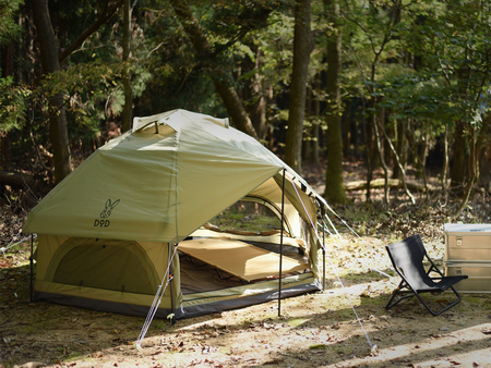 ニョキッとすぐにたつ、快適なワンタッチ寝室用テント「キノコテント」発売。