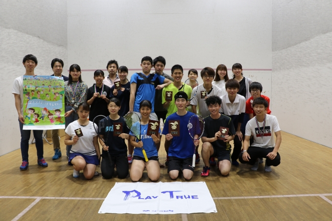 【スカッシュ】熱戦が続いた全日本アンダー23選手権、男子松本が2連覇、女子中学3年高橋がチャンピオン。