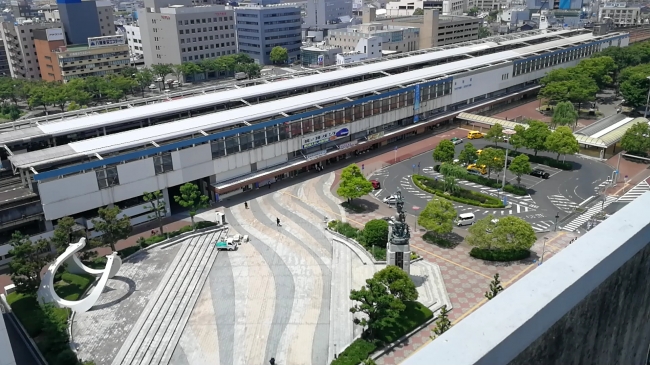 会場となる鳥取駅前風紋広場