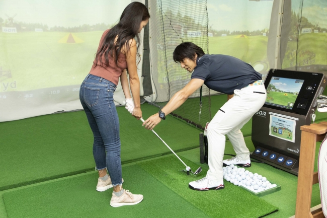アコーディア ゴルフスタジオ赤坂での初回練習の様子