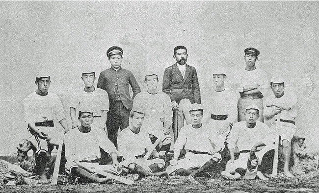 1896年頃の一高野球部