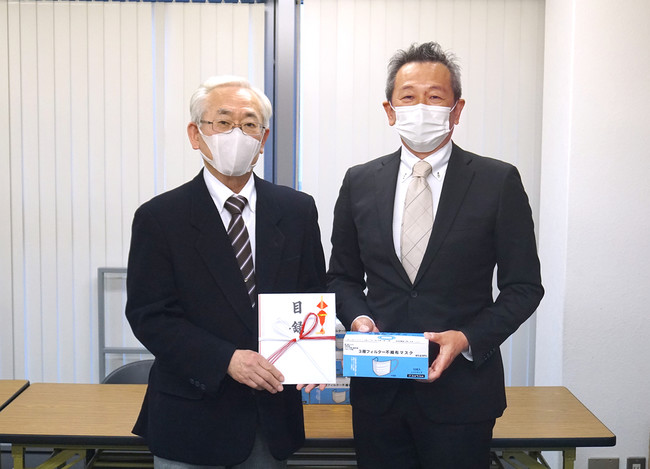 マスク5万枚　大阪府剣道連盟に寄贈　地元企業