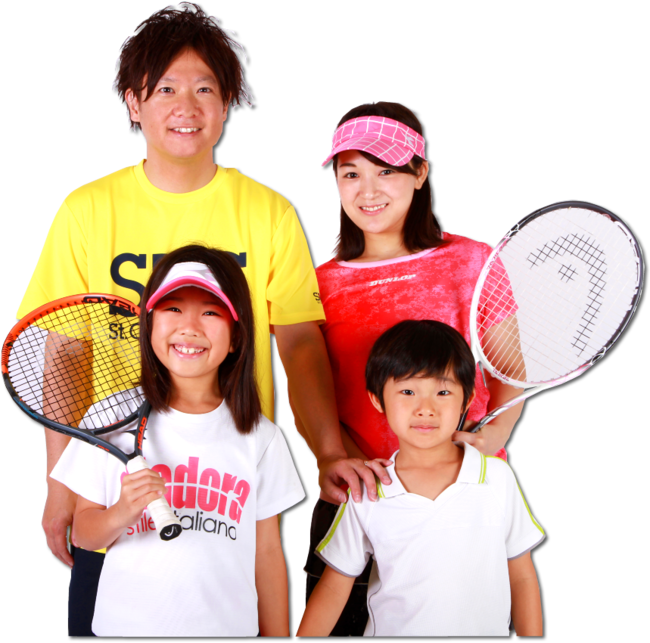 ITCテニススクールは、ファミリースポーツを応援しています。
