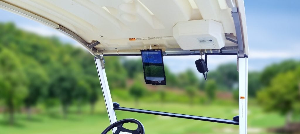業務用無線での接続が可能なタブレット型ゴルフカートナビ発売