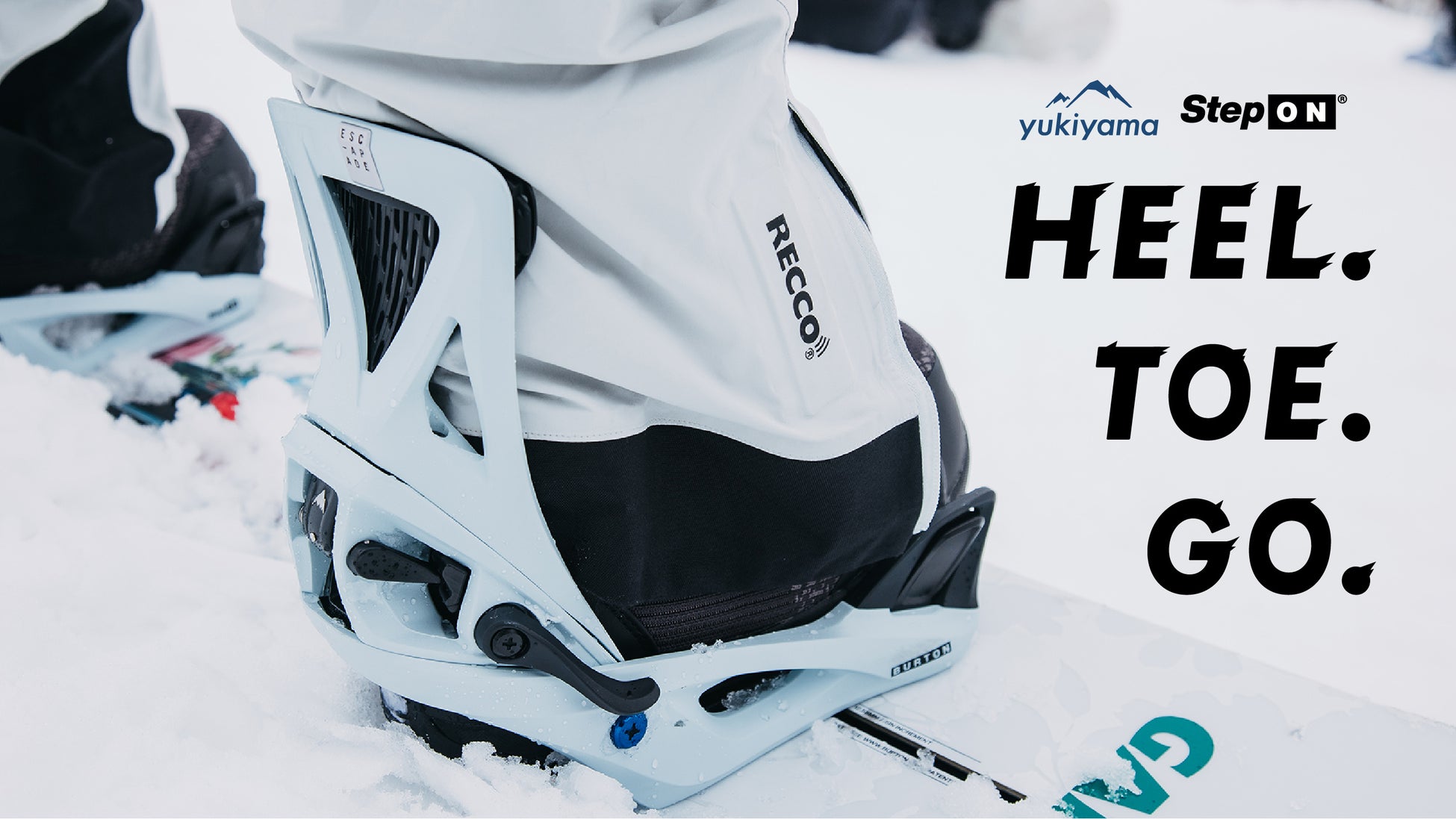 STEP ON®︎に乗って全国のスノーボーダーと当日滑走距離対決yukiyamaとのコラボレーションイベント「HEEL. TOE. GO.」2022年12月30日（月）〜2023年1月29日（日）開催