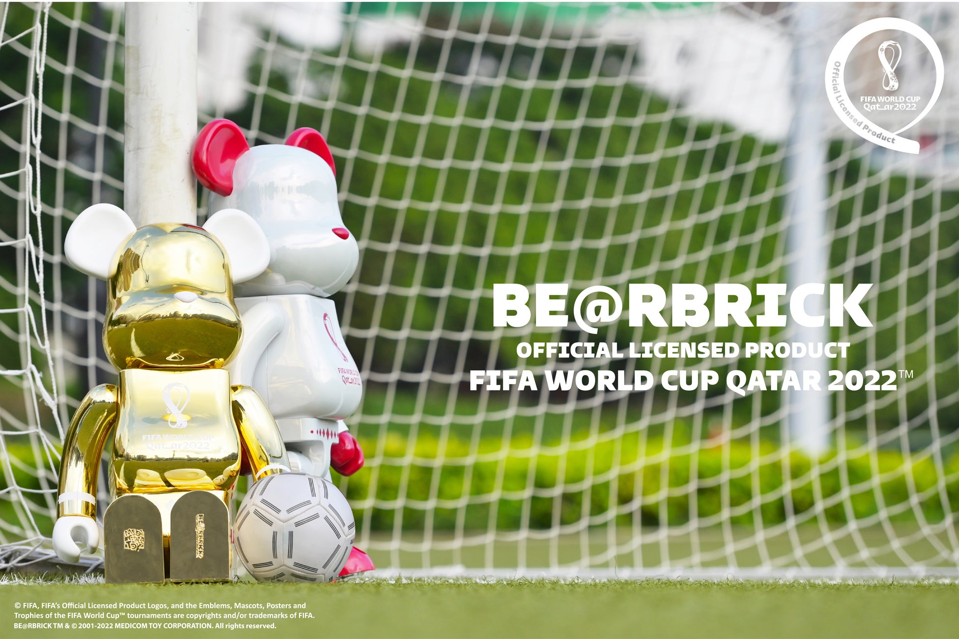 【BE@RBRICK – FIFA WORLD CUP QATAR 2022 (TM) 】好評発売中！