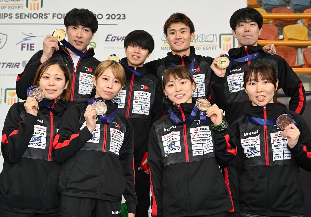 【フェンシング】ワールドカップ（エジプト／カイロ）男子フルーレ団体で日本チーム金メダル獲得！女子フルーレ団体で日本チーム銅メダル獲得！