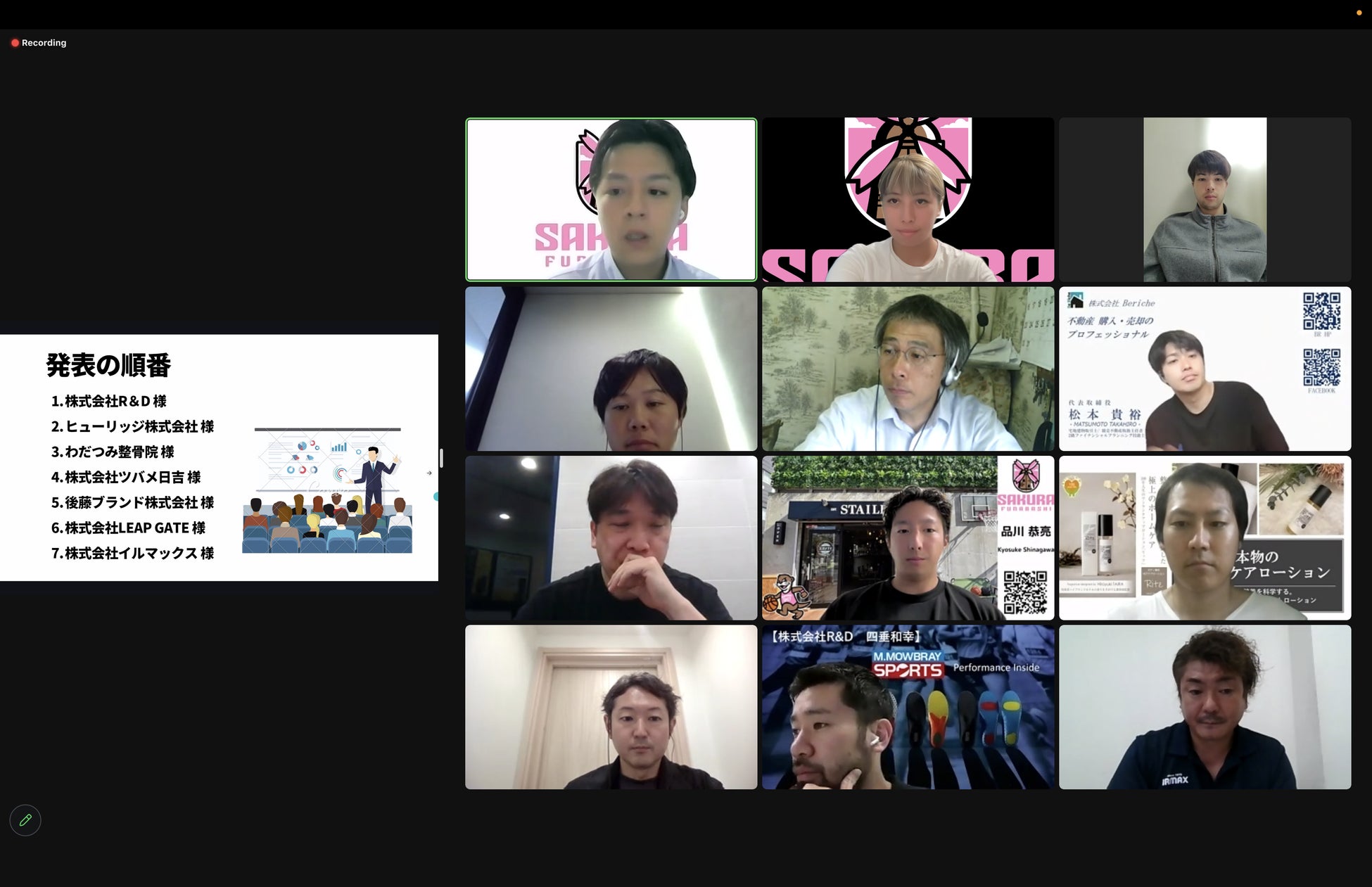 3X3 プロバスケットボールチーム「SAKURA FUNABASHI」が経営者向けのミーティング【SAKURA Homies】を開催。