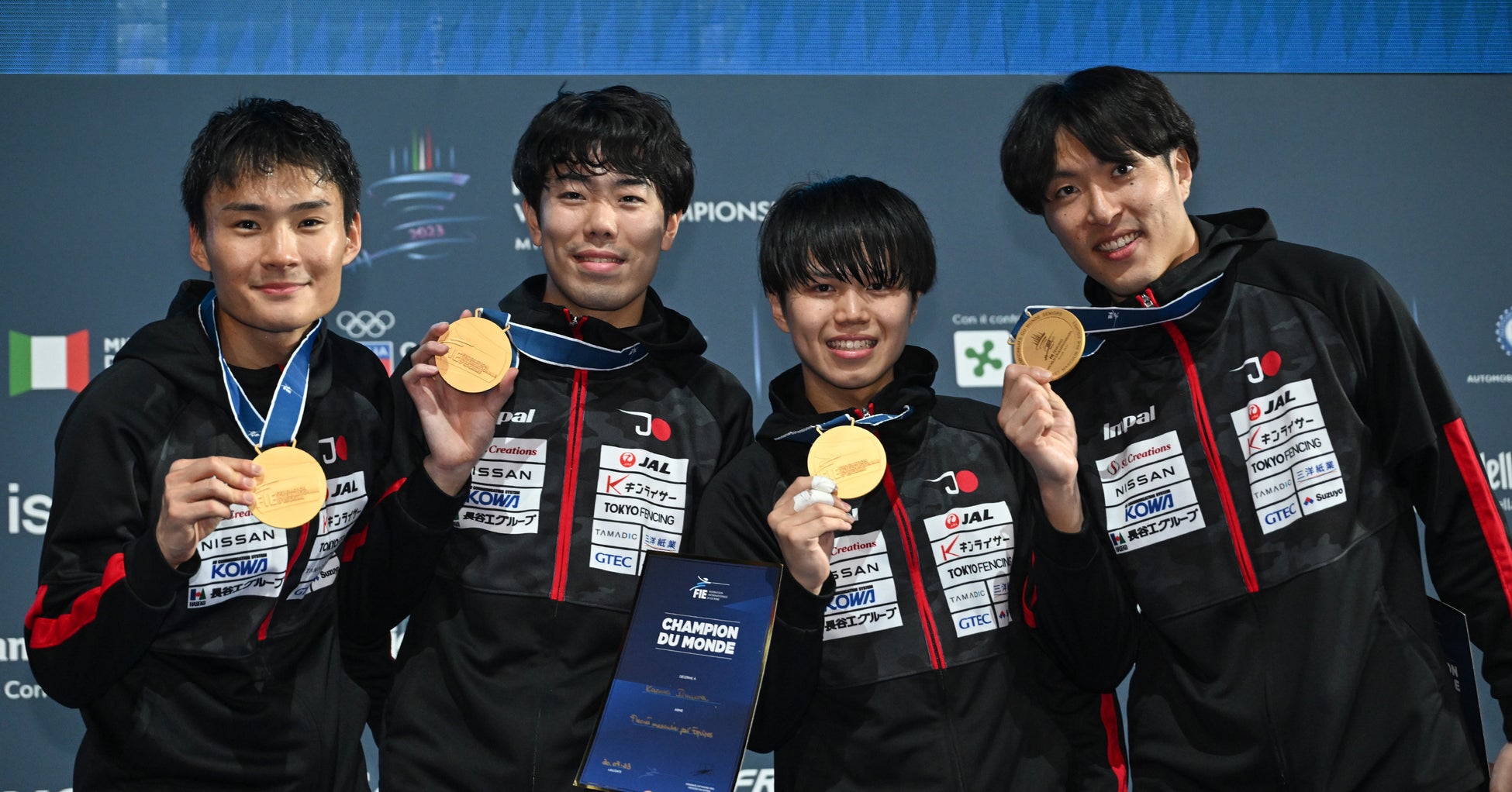 【フェンシング】2023世界選手権(イタリア/ミラノ) 男子フルーレ団体で日本チーム金メダル獲得！