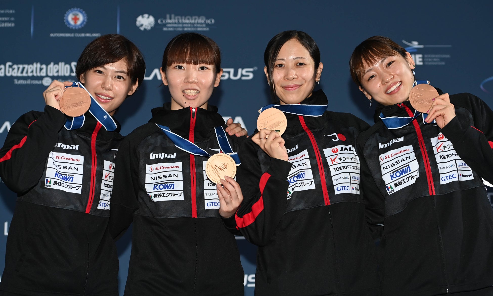【フェンシング】2023世界選手権(イタリア/ミラノ) 女子フルーレ団体で日本チーム銅メダル獲得！