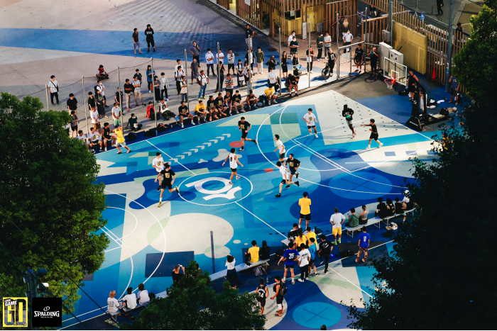 スポルディングがオフィシャルゲームボールに採用されたバスケイベント『LOVE GAME by go parkey』が新宿歌舞伎町のリノベーション・アートコートで開催
