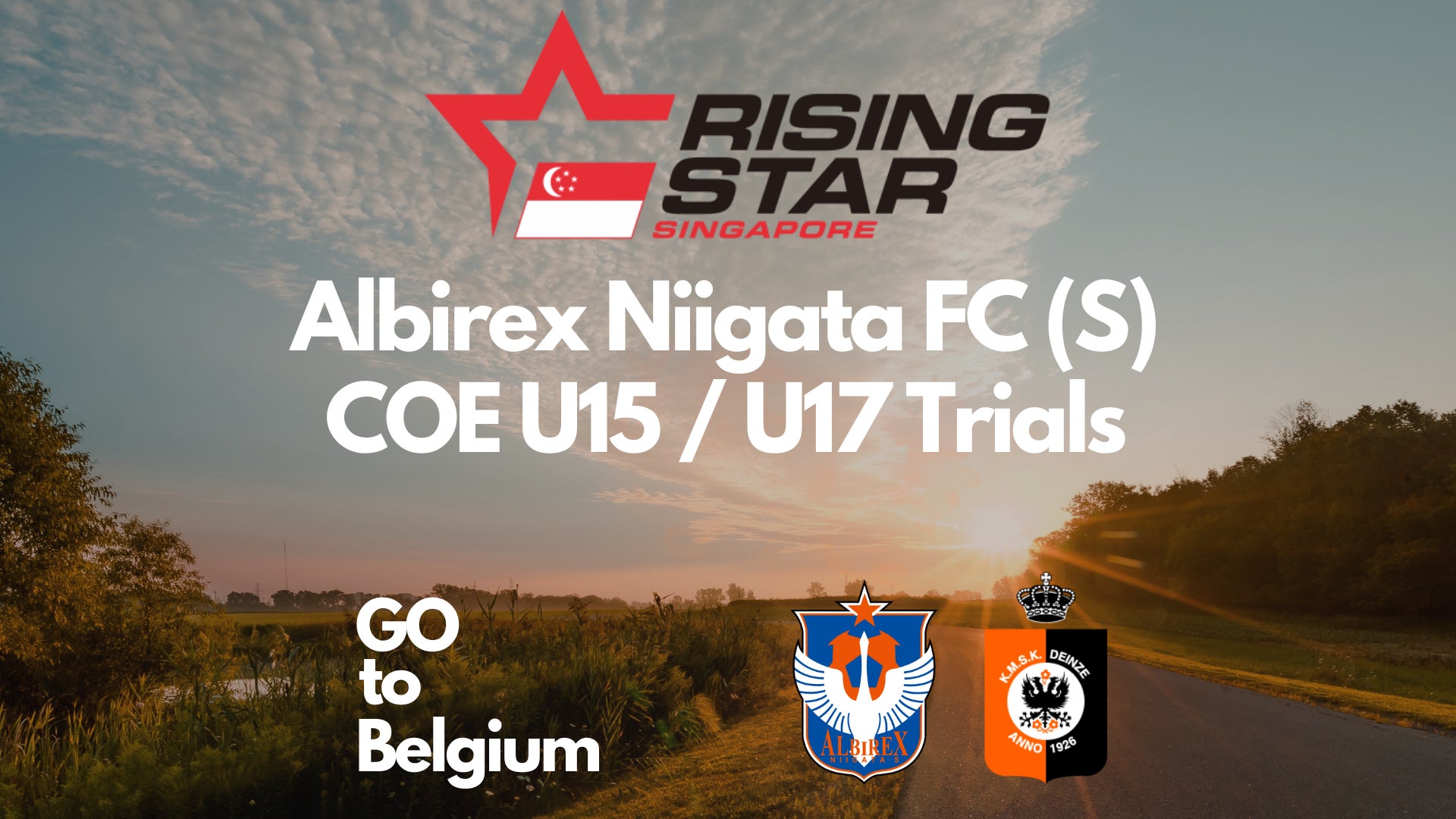 KMSKデインズ x アルビレックス新潟シンガポールで「RISING STAR シンガポール」プロジェクト始動