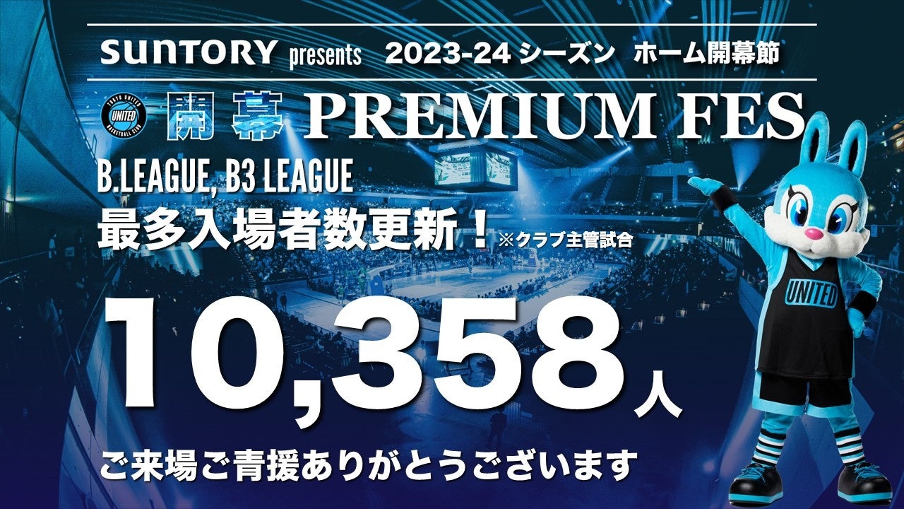 【10,358名】B1, B2, B3リーグ最多入場者数更新のお知らせ
