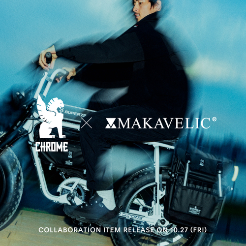 驚きの呉越同舟コラボ　【MAKAVELIC x CHROME】 　スペシャルヴァージョンバッグ２スタイルを発表