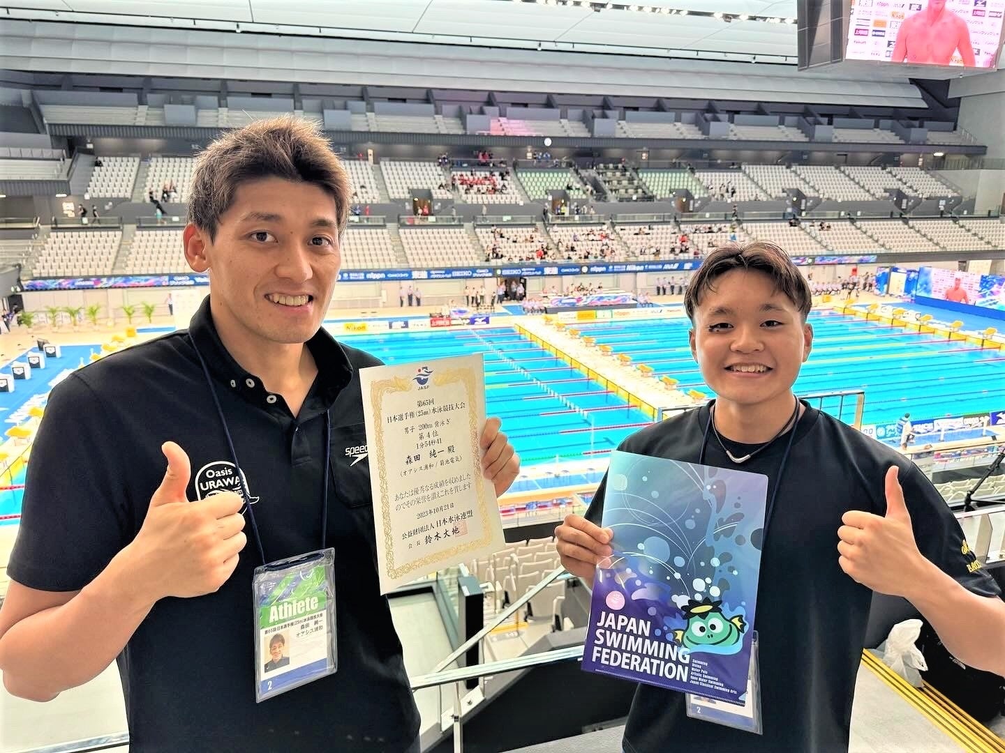 第65回日本選手権（25ｍ）水泳競技大会 オアシス浦和店所属選手が入賞しました