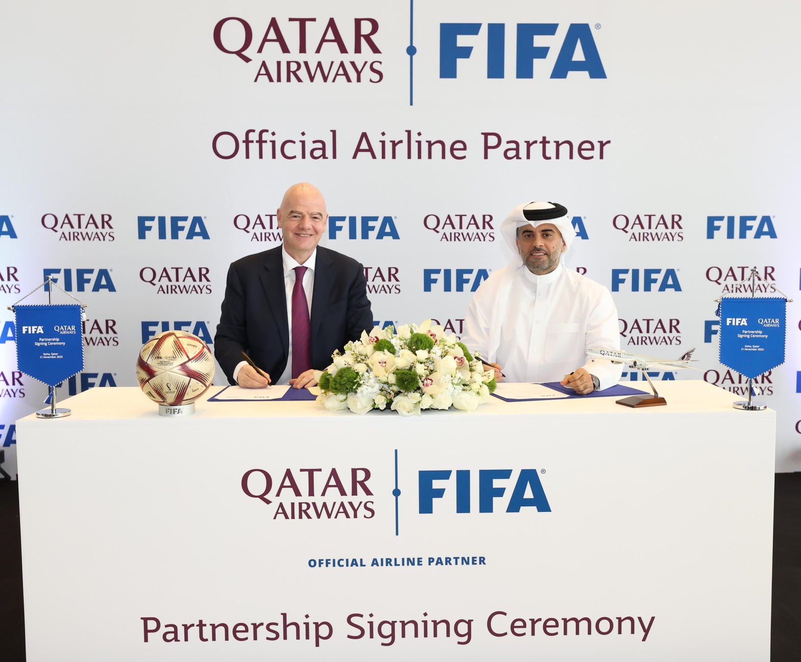 カタール航空、国際サッカー連盟（FIFA）とのパートナーシップを2030年まで延長