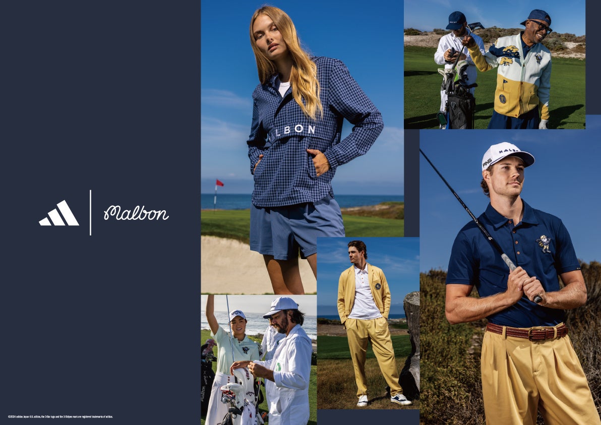 ゴルフブランド「Malbon Golf」と初のコラボレーション 「adidas x 