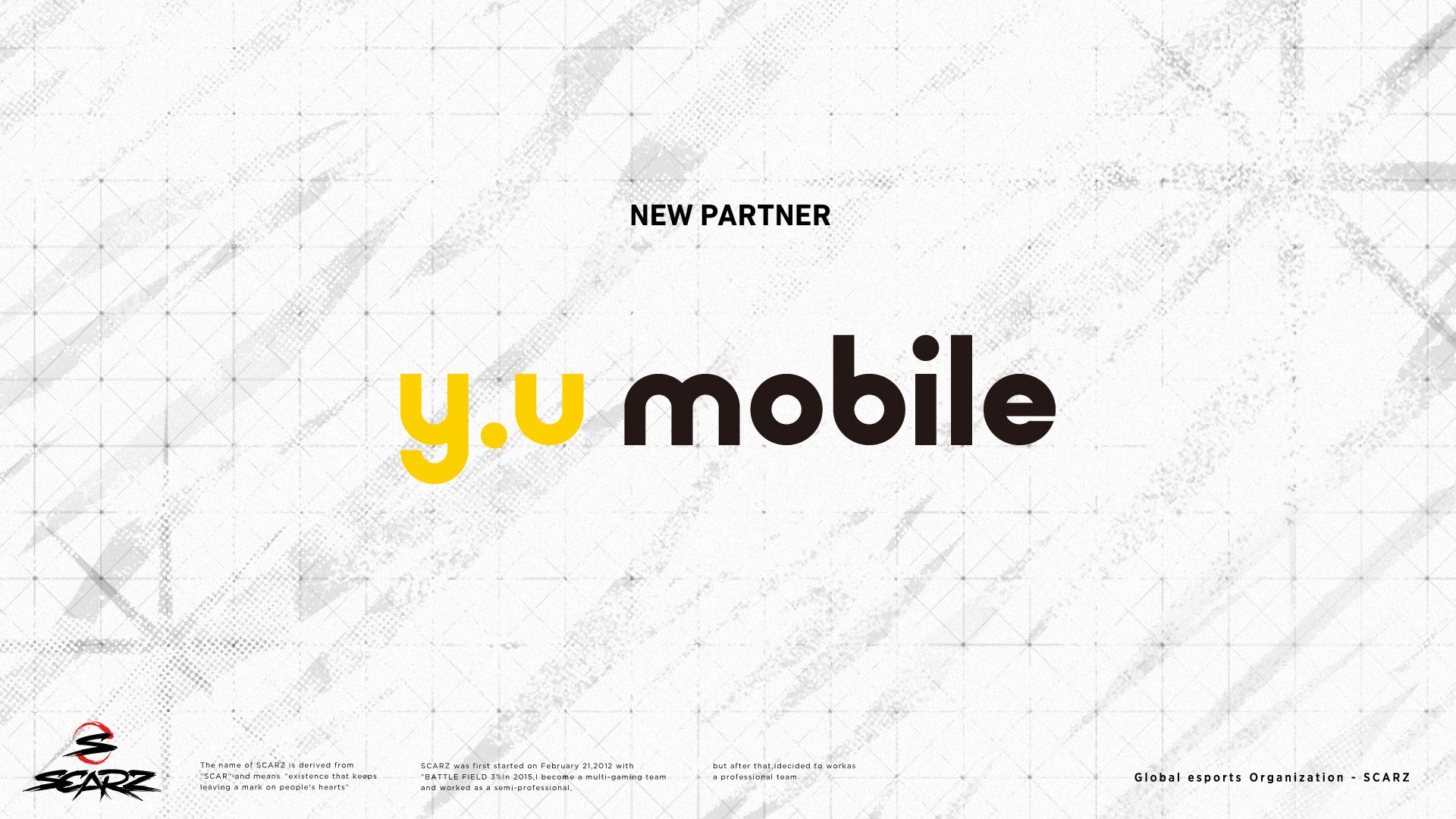 eスポーツチームSCARZ、Y.U-mobile 株式会社とのスポンサー契約を発表
