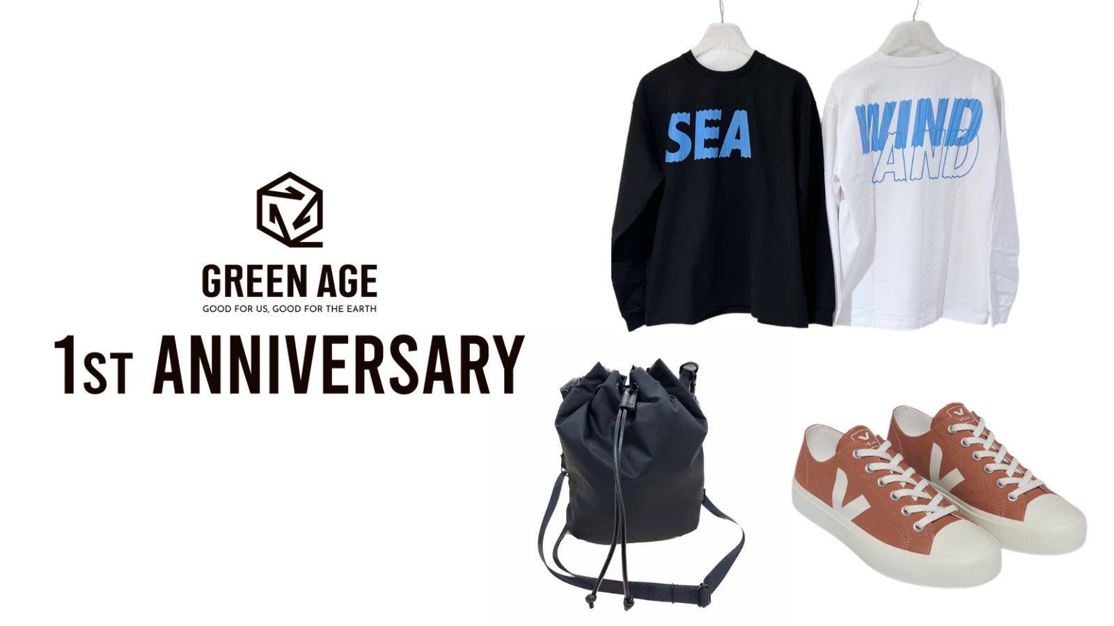 阪急うめだ本店『GREEN AGE』ファッション・スポーツブランドの1周年を記念した限定品やイベントなど4月10日(水)から登場