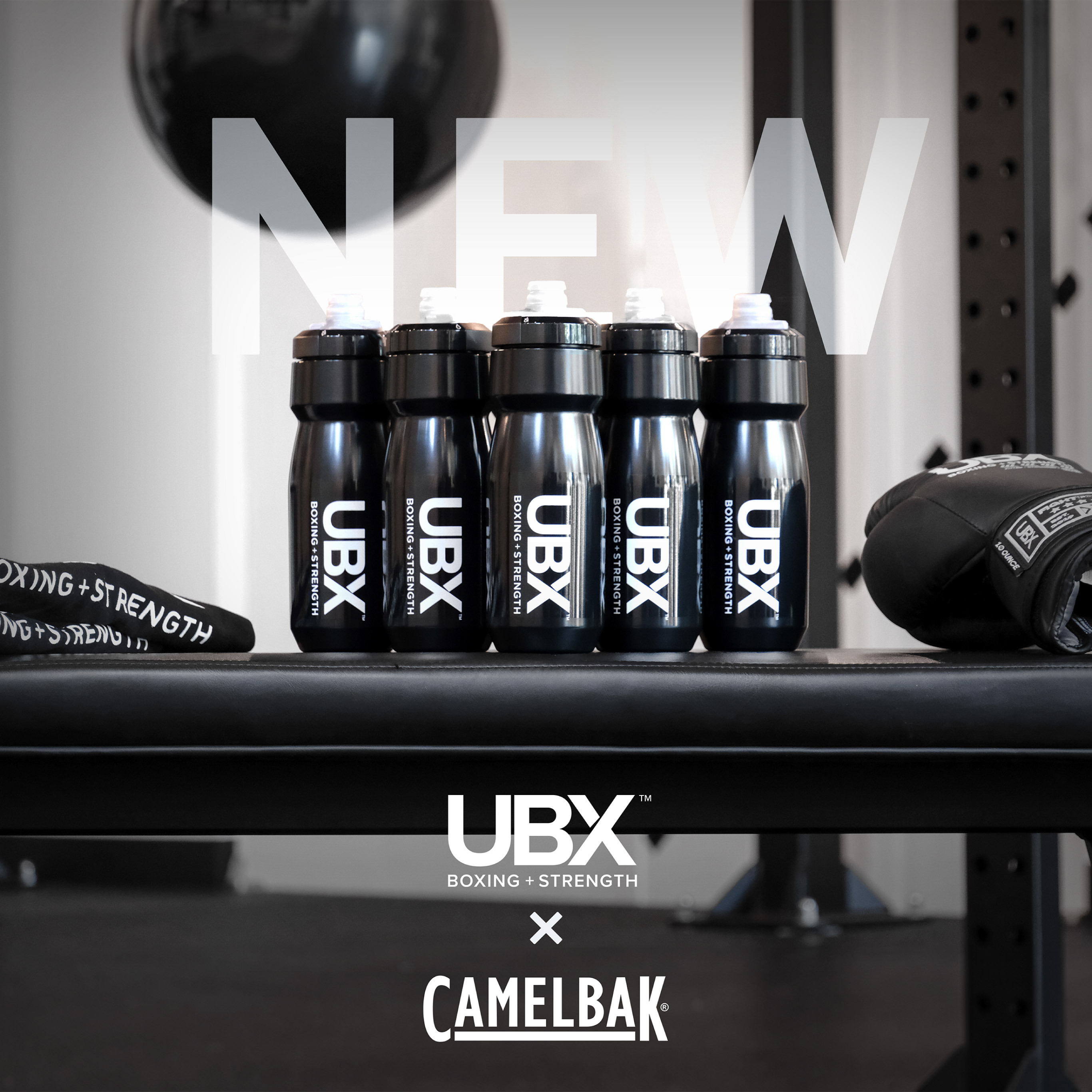 【コラボ】CAMELBAK×UBX
ジムトレーニングに最適なオリジナルボトルを発売！