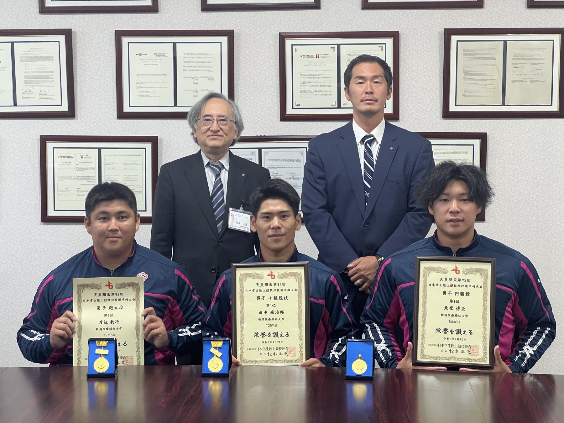 【新潟医療福祉大学】陸上競技部地方大学の躍進！インカレ3種目優勝！～男子円盤投、男子砲丸投、男子十種競技～