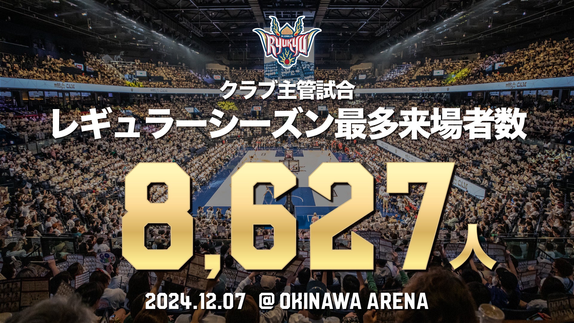 クラブ主管試合レギュラーシーズン 最多来場者数となる8,627人を記録！