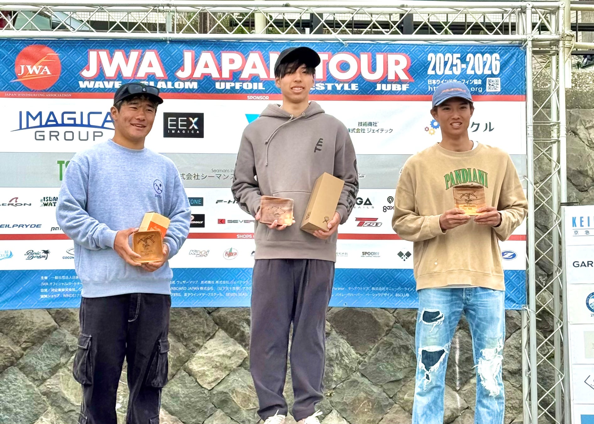 守屋拓海 ウインドサーフィン25シーズン国内ツアー開幕戦、フリースタイルプロクラス優勝
