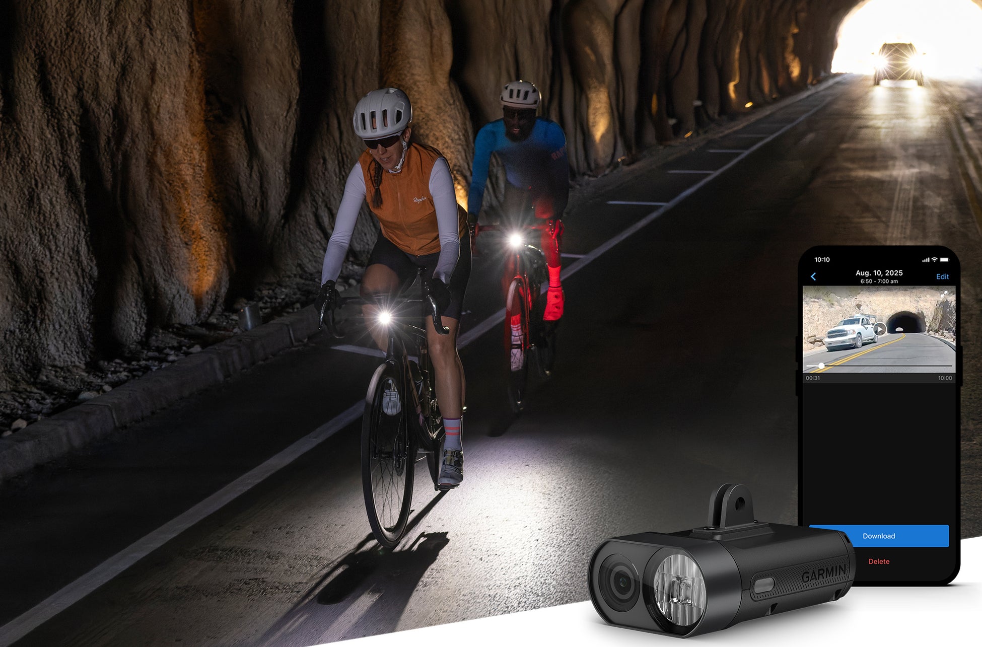 Garminのサイクルデバイスシリーズに、4Kカメラ一体型自転車用ヘッドライトが登場『Varia Vue』を5月1日（木）に発売