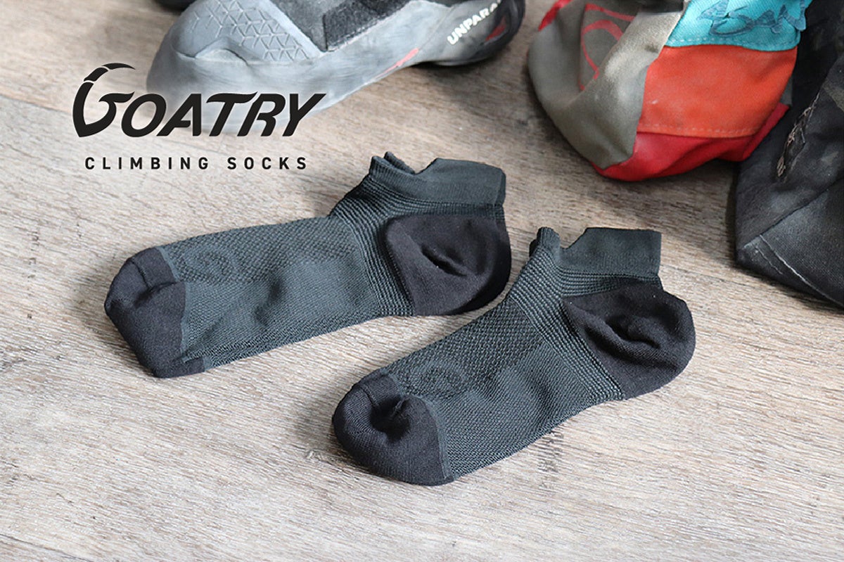 【新発売】クライマーの声を集めて本格設計されたクライミングソックス「GOATRY」が登山の日である10月3日(金)に発売！