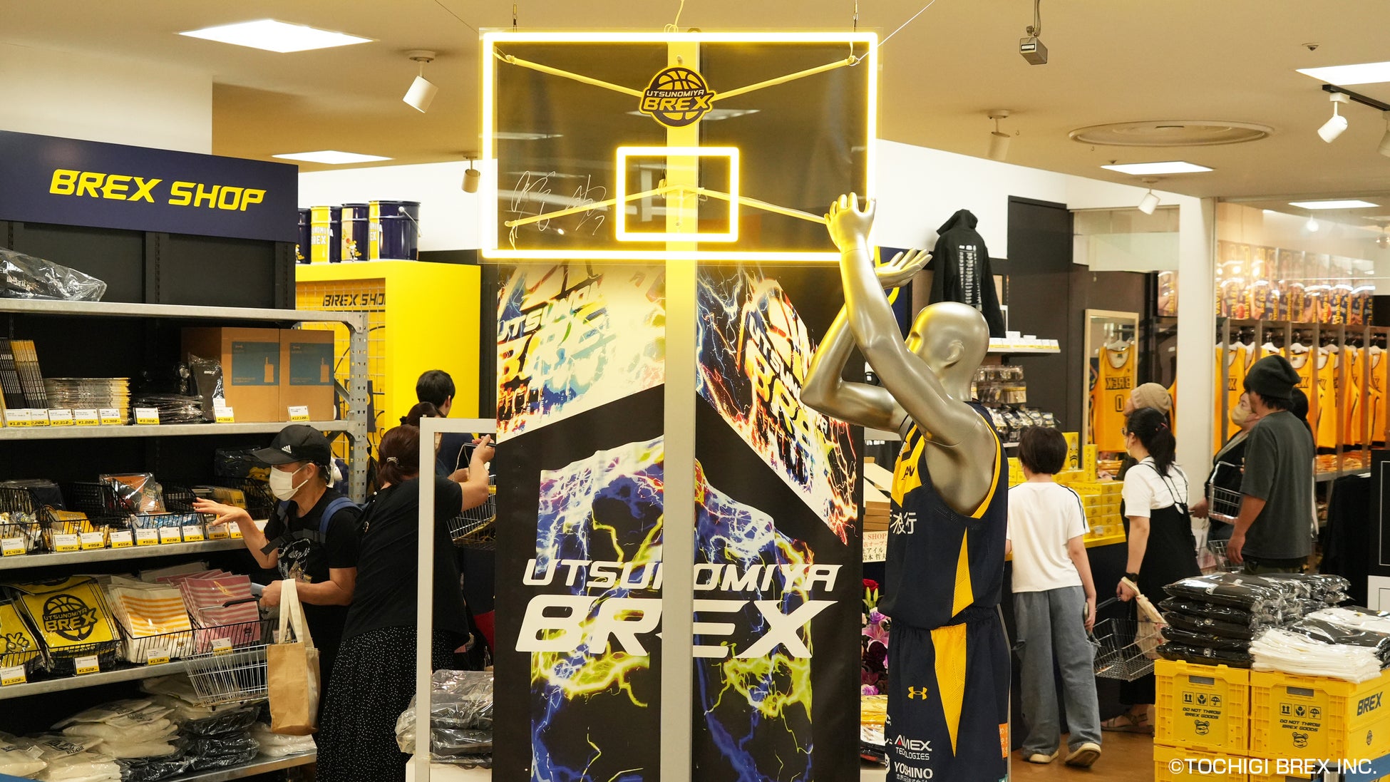 【宇都宮ブレックス】ブレックス初となる公式グッズショップ「BREX SHOP」FKD宇都宮店がオープン