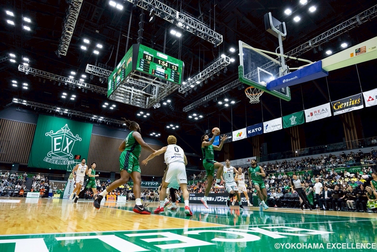 【横浜エクセレンス】両日共に2階自由席完売の中、推し活企画も行われた第7節愛媛戦！3連勝中で迎えた上位愛媛オレンジバイキングスとのホーム戦！！