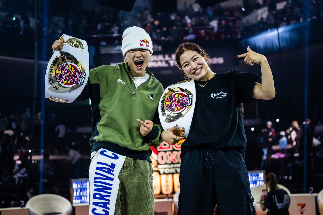 史上初となる日本人ダブル優勝、B-Boy ISSIN & B-Girl Riko｜世界レベルの1on1ブレイキンバトル「Red Bull BC One World Final Tokyo 2025」