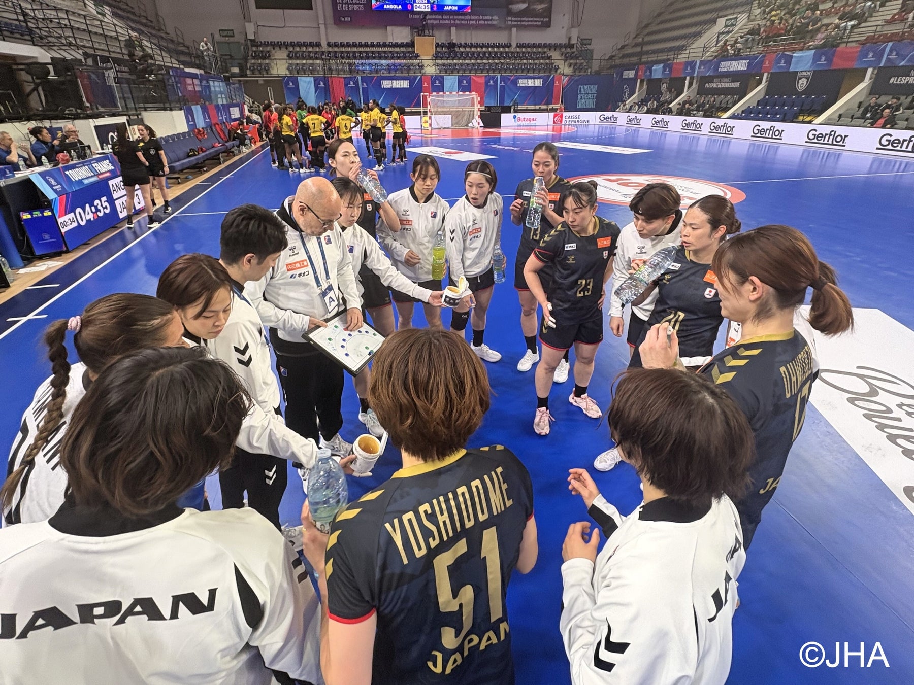 【ハンドボール女子日本代表】フランス国際強化試合・アンゴラに1点差で勝利