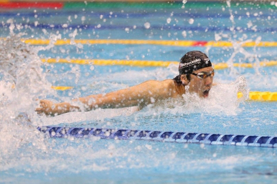 競泳 松元克央選手「第8回 日本社会人選手権水泳競技大会」100m自由形で優勝・100mバタフライで2位入賞