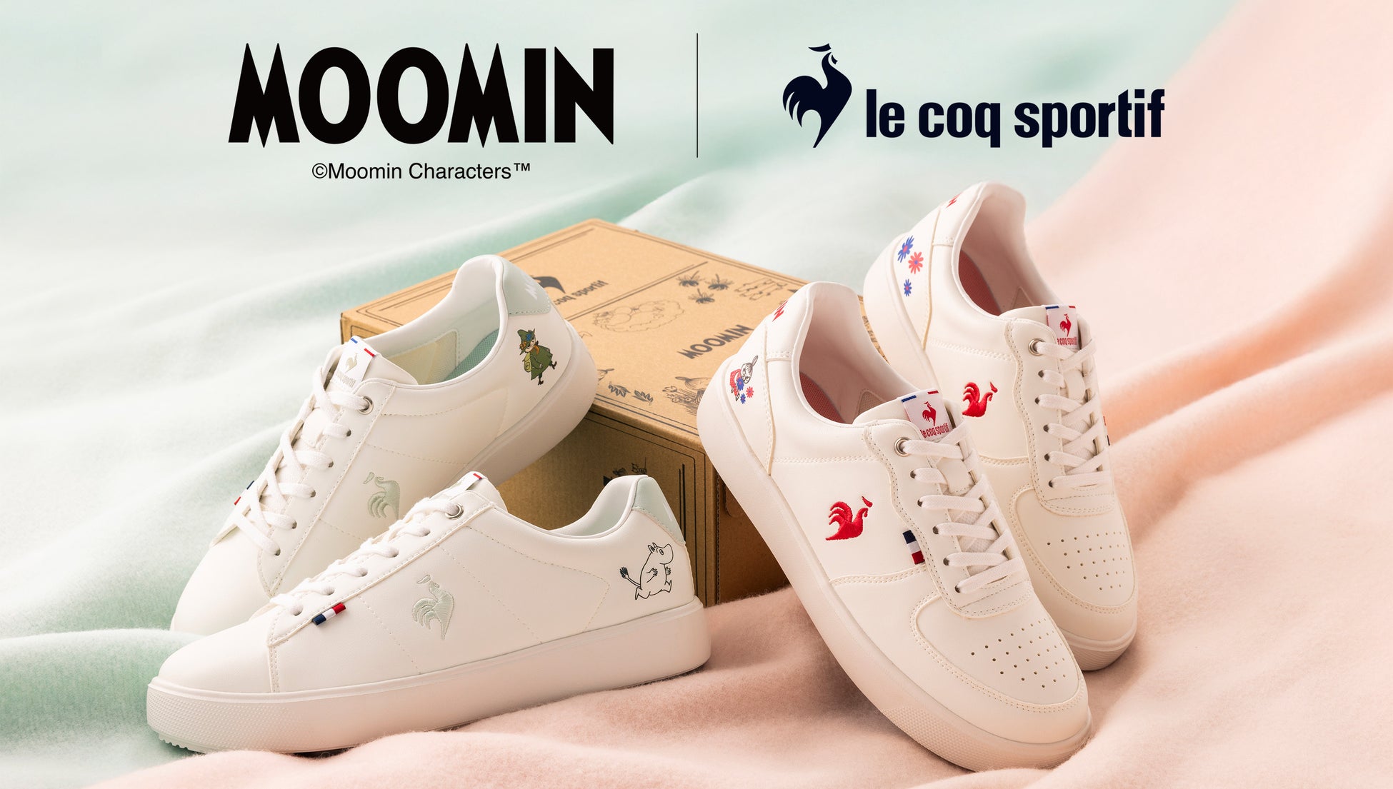 『ルコックスポルティフ』と「ムーミン」のコラボレーション第2弾　ムーミンやリトルミイなどをあしらったスニーカー2型を12月5日（金）より発売