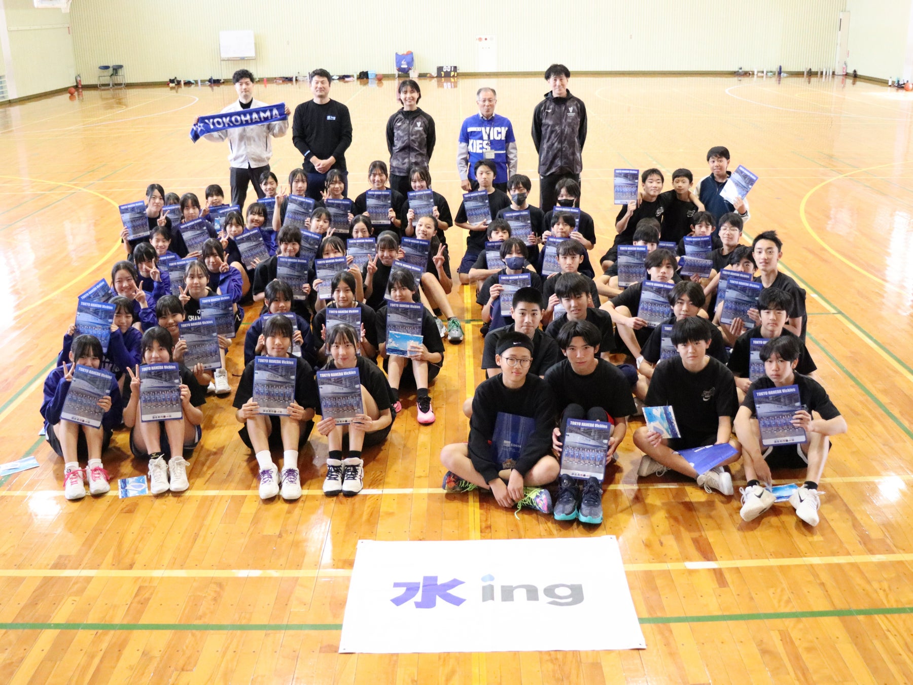 東京羽田ヴィッキーズ元プロ選手とコーチが静岡県藤枝市でバスケ指導／水ingAM