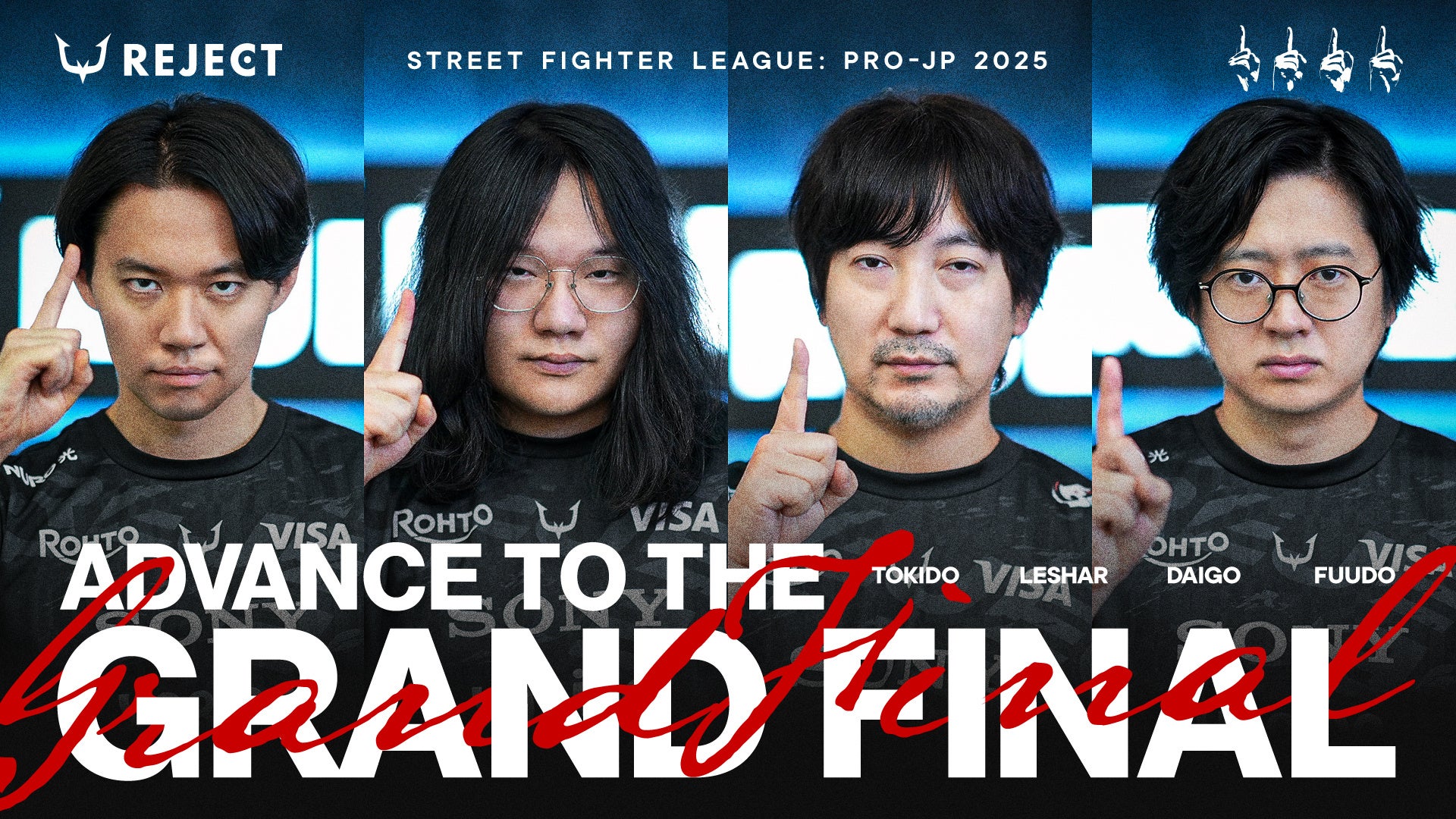 eスポーツチーム「REJECT」STREET FIGHTER部門が『ストリートファイターリーグ: Pro-JP 2025』グランドファイナルに進出