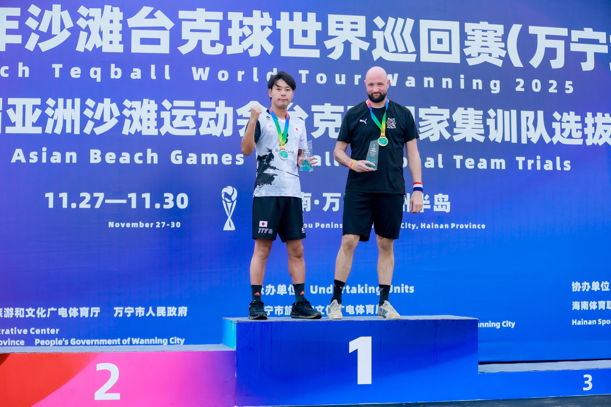 ビーチテックボールワールドツアー2025にて世界14か国のトップ選手が集結、日本の早稲昭範選手がシングルスカテゴリで世界2位を獲得！