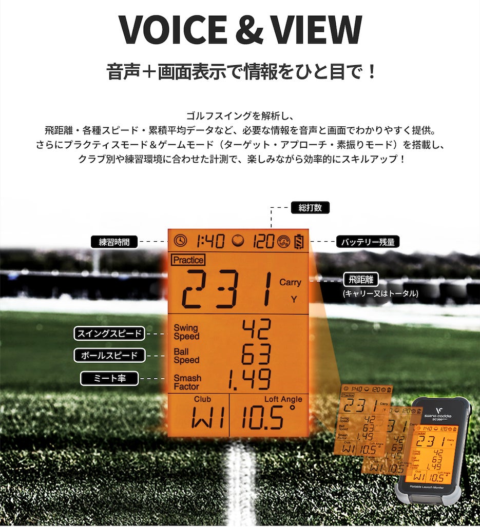 【新商品】利便性を向上した小型ゴルフ弾道測定器「SC200Plus」が登場！