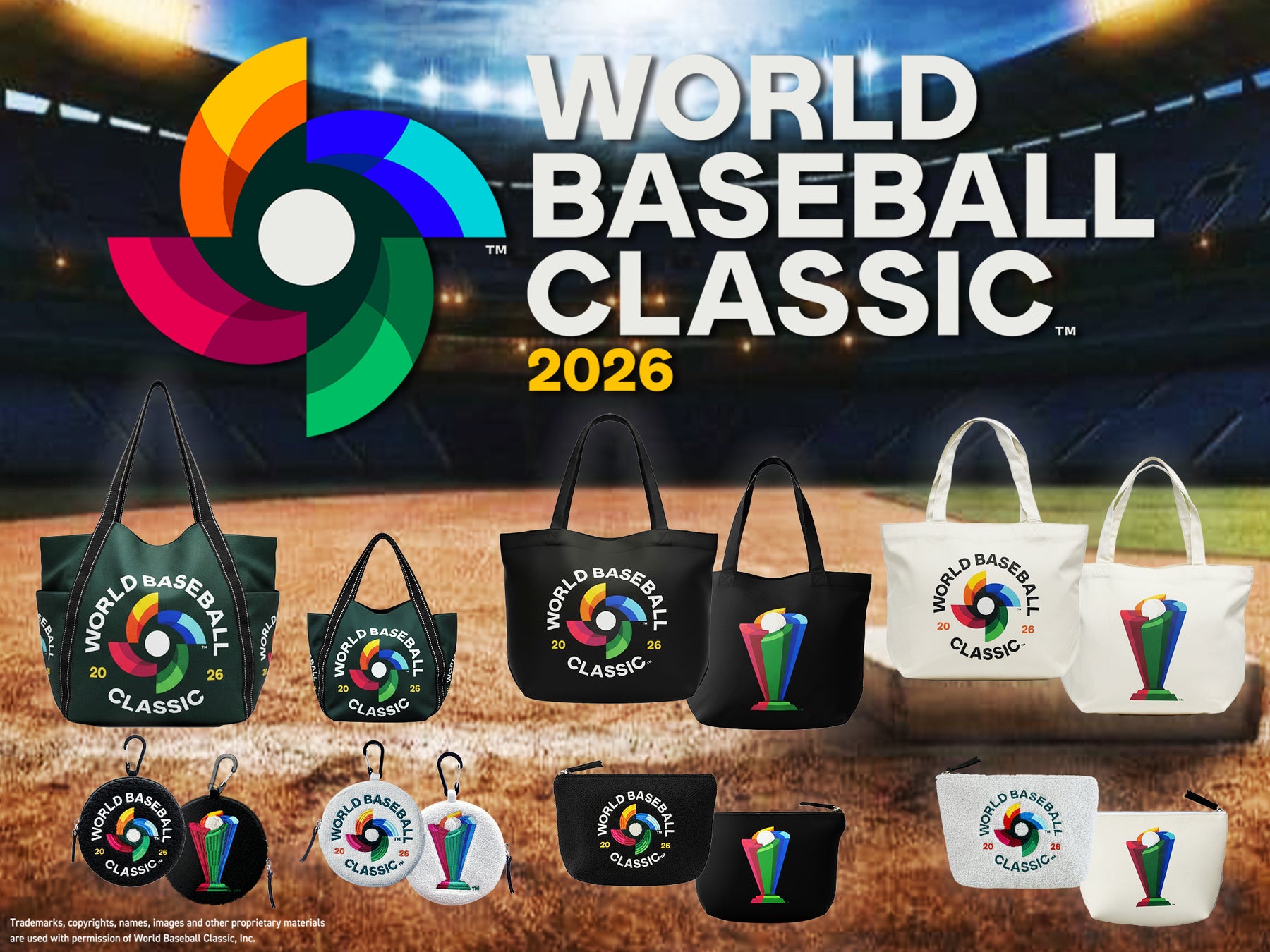 E-COMEGROUPより「WORLD BASEBALL CLASSIC™ 2026」公式ライセンスアイテムが登場-世界が熱狂する野球の祭典を、日常に。トートバッグ・ポーチなど全ラインアップを展開-
