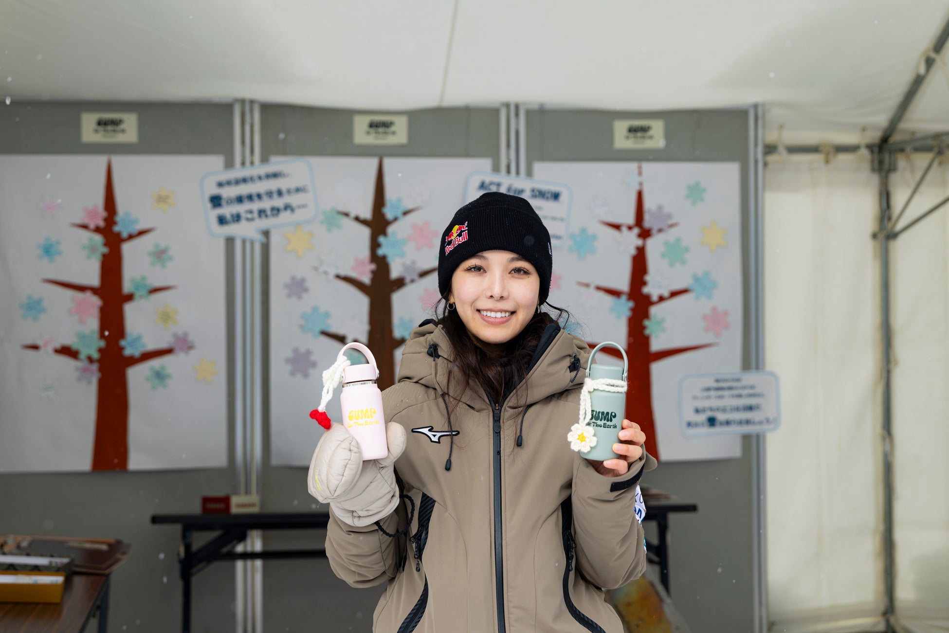 髙梨沙羅 JUMP for The Earth PROJECT action with 藤女子高等学校 FIS女子ジャンプW杯2026札幌大会に「マイボトルバー」設置