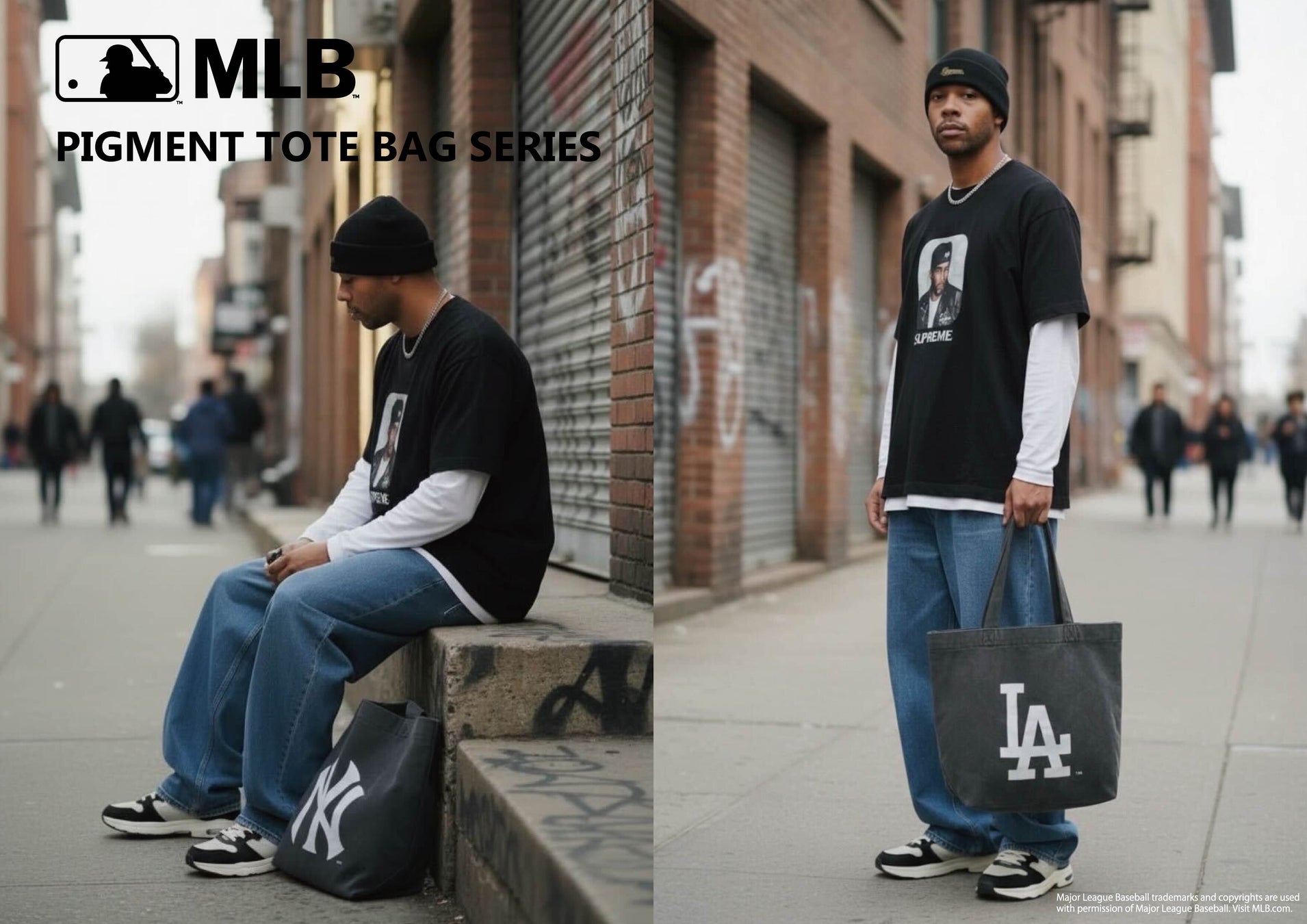 MLB PIGMENT TOTE BAG SERIES-ヴィンテージライクな風合いが魅力のピグメントトートバッグシリーズを1月下旬より発売-