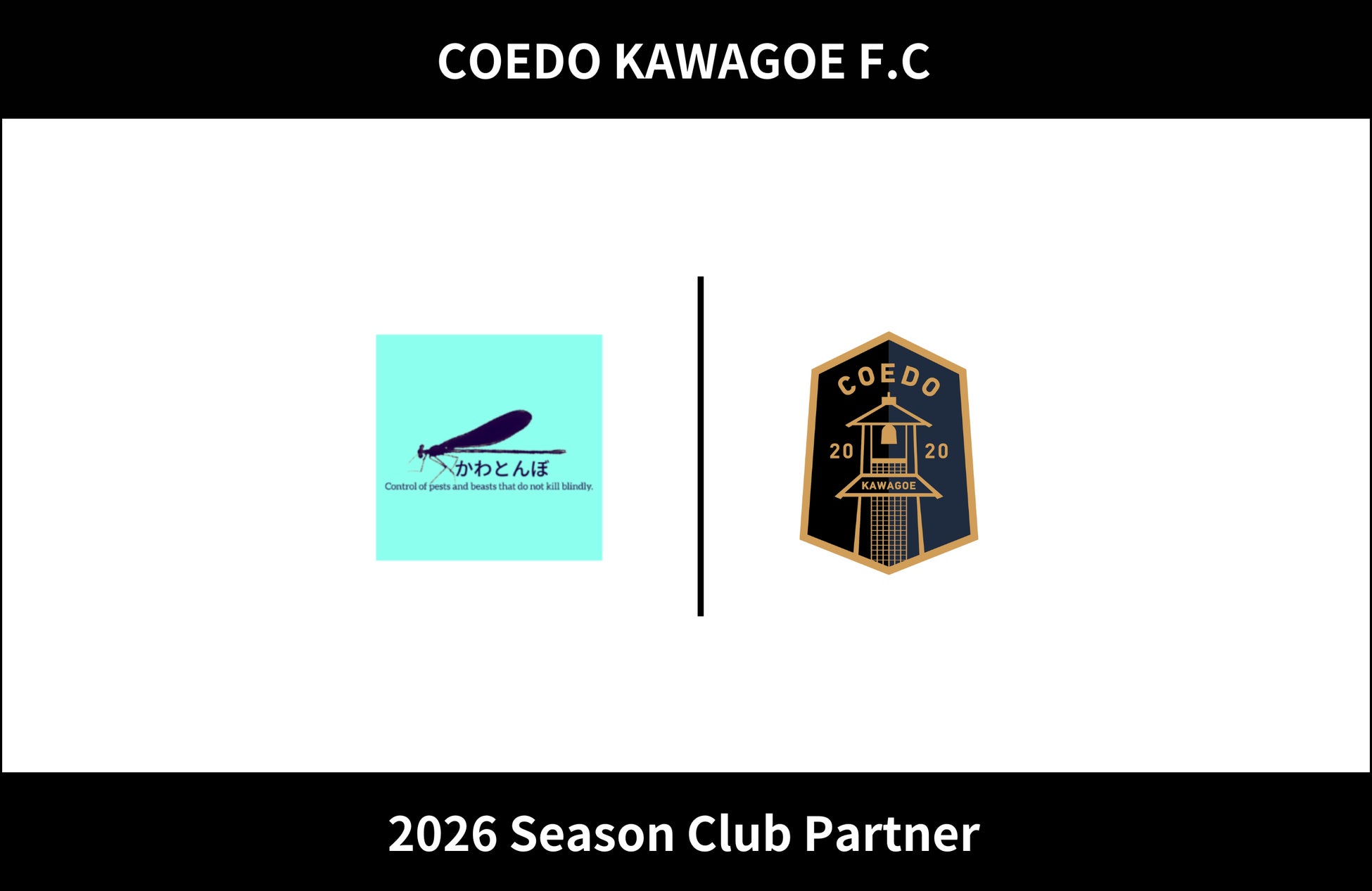 埼玉県川越市からJリーグを目指す「COEDO KAWAGOE F.C」、かわとんぼと2026シーズンのクラブパートナー契約を締結（増額）
