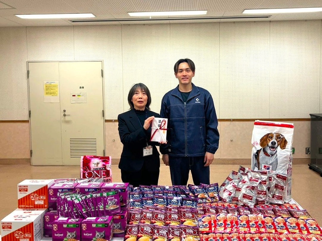 1アシストが500gの支援に！シーホース三河・久保田義章選手、シーズン前半のアシスト数に応じたペットフードを岡崎市へ寄贈。