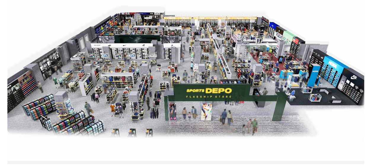 売り場約1,000坪に200ブランド10万点が集結　県内最大級の体験型スポーツストアが横浜に誕生
「スポーツデポフラッグシップストア トレッサ横浜店」が3月6日（金）グランドオープン！