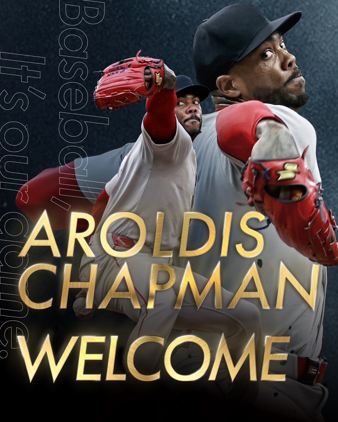 【SSK】“人類最速左腕”アロルディス・チャップマン選手とアドバイザー契約を締結。