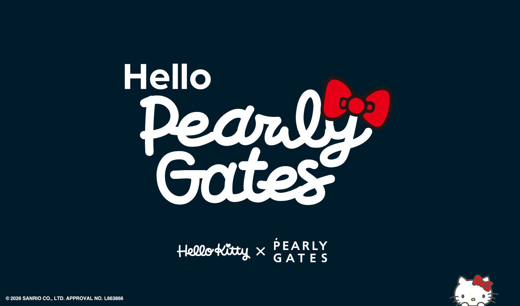 パーリーゲイツが“ハローキティ”と初となるコラボレーション【Hello PEARLY GATES】3月13日(金)より発売