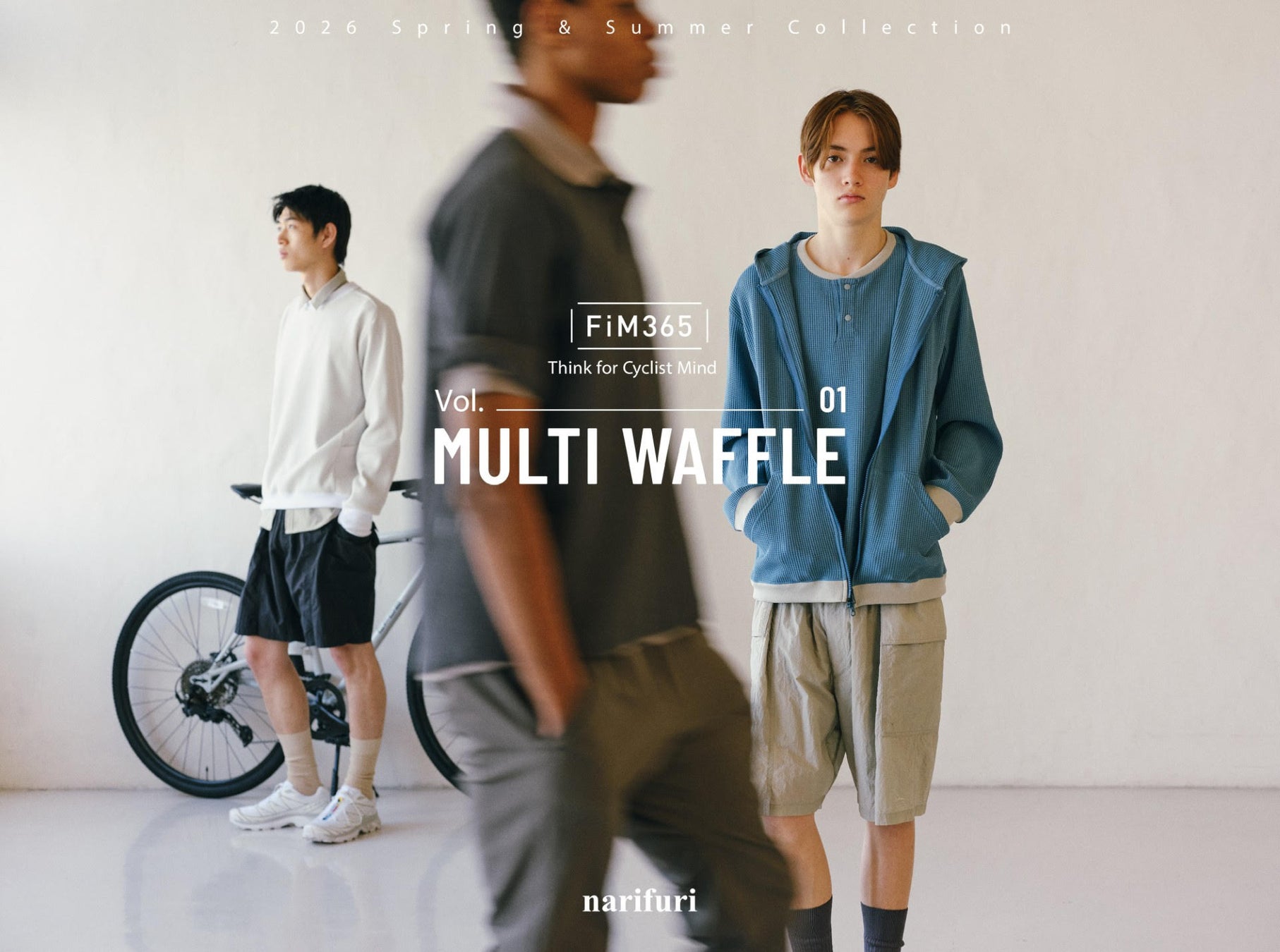 サイクリスト思想から⽣まれた、narifuriのシグネチャーアイテム「MULTI WAFFLE」