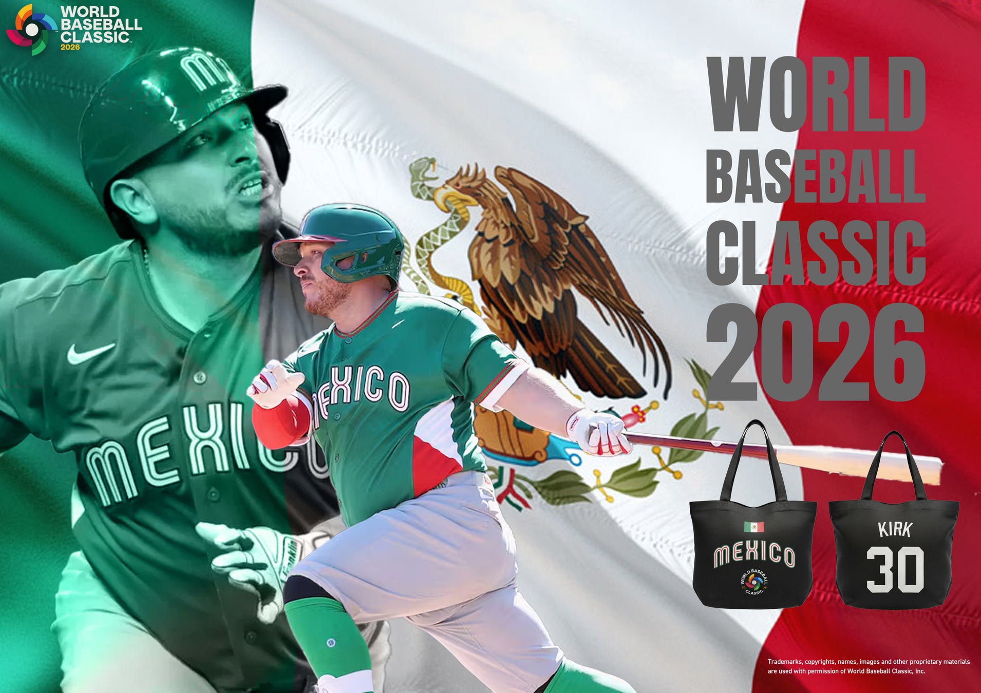 E-COMEGROUPより、WORLD BASEBALL CLASSIC 2026公式ライセンス商品『メキシコ代表トートバッグ』が登場！