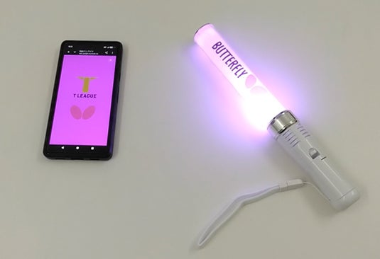 ノジマTリーグ 女子ファイナル　バタフライ協力による音響連動ペンライト演出を実施